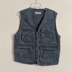 Lodestar Men's Fishing Vest Utility Travel Safari Cargo Outdoor Work Sz M